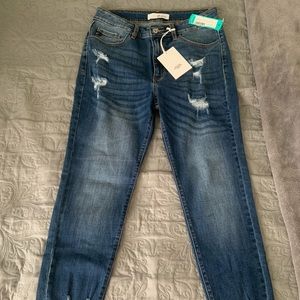 KanCan Maxine Distressed Hem Skinny Jeans